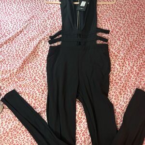Black Jumpsuit with sides out